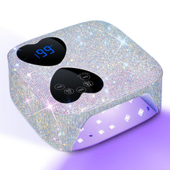 HUITINE front view showing sparkling rhinestone finish and portable design benefit