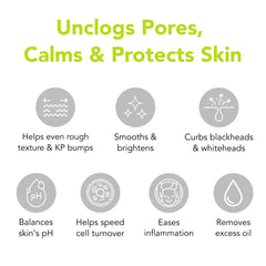 humane clarifying toner poured onto cotton pad demonstrating simple precise application benefit