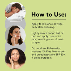 humane clarifying toner on bathroom vanity in routine setting showing daily-use convenience benefit