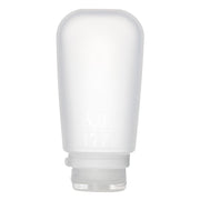humangear GoToob+ XL front view showing clear bottle and secure lid, ideal for travel