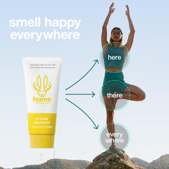 Hume Supernatural applied to underarm demonstrating gentle all-over use