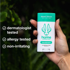HUME SUPERNATURAL application in hand demonstrating easy glide and fast drying