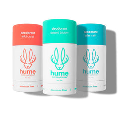 HUME SUPERNATURAL front packaging showing clean plant-based branding and benefit
