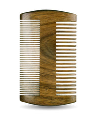 Hunter Jack wide-tooth detail detangling thick beard without pulling