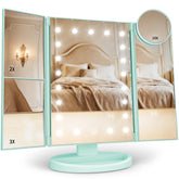HUONUL front view of trifold mirror showing full-face benefit