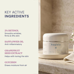 Hygieia + used on neck and chest to help improve skin texture