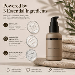 HygieneLab moisturizer applied on hand demonstrating non-greasy finish benefit