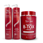 I Belli Capelli front packaging showing the 3x1L professional kit and benefits