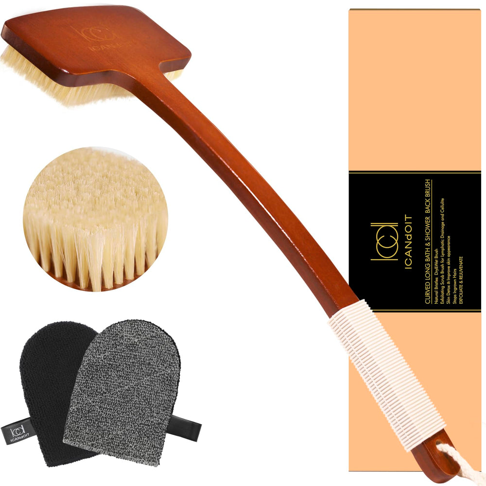 ICANdOIT bamboo handle front view showing ergonomic reach and comfort