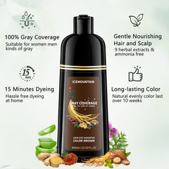 ICEMOUNTAIN foamy lather in hands demonstrating quick application and mess-free benefit