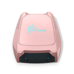 iGel Beauty front view showing compact cordless lamp and full-hand curing benefit