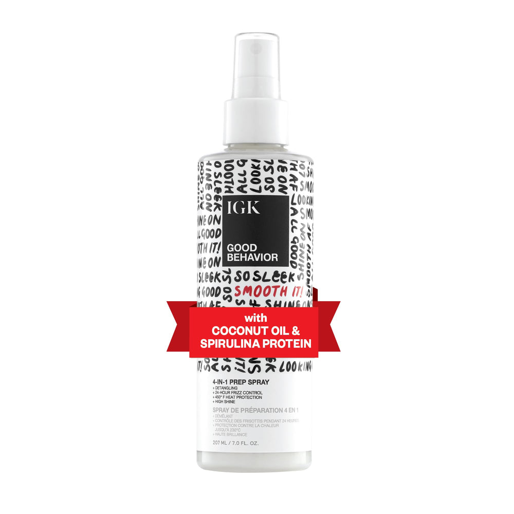 IGK bottle front packaging showing product benefits and branding