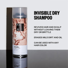 IGK application at roots showing targeted oil absorption and immediate lift