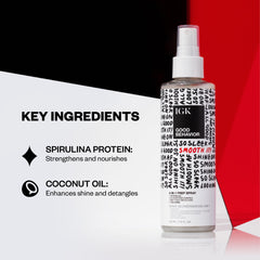 IGK fine mist texture close-up delivering lightweight slip