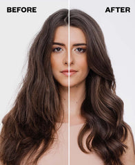 IGK Thirsty Girl used during styling on model showing frizz control and shine