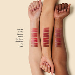 ILIA swatch on skin displaying Memoir mauve buildable color