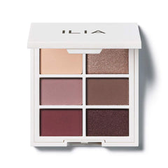 ILIA front palette case showing compact cool nude design and portability
