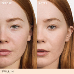 ILIA concealer open wand poised for application demonstrating easy use