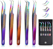 Image Beauty Insight rainbow tweezers set front packaging showing full kit and case for quick identification
