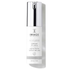 IMAGE Skincare AGELESS front tube showing compact travel size and professional branding