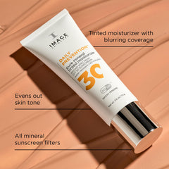 IMAGE Skincare swatch on hand demonstrating sheer tint and even coverage