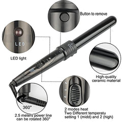 iMissiu handle with temperature buttons and barrel lock for secure, easy switching