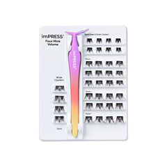 imPRESS inner and outer cluster shapes laid out for tailored lash lines benefit