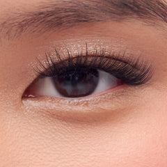 imPRESS lashes on model highlighting natural lift and definition