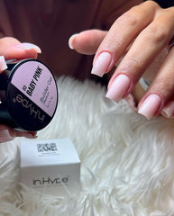 IN.HYPE overlay on natural nail showing strengthened nail appearance benefit