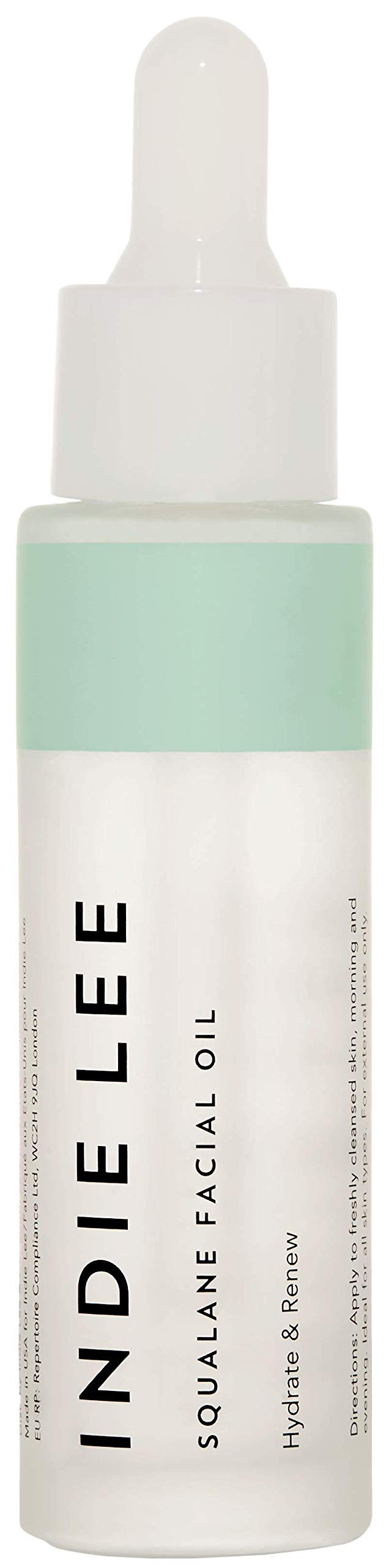 Indie Lee bottle front packaging showing clean design and product clarity