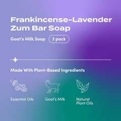 Indigo WildZum close-up of soap texture highlighting creamy goat milk lather