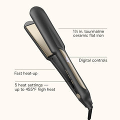 INFINITIPRO by Conair tourmaline ceramic plate close-up for smooth, frizz-free results