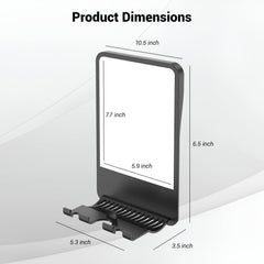 Infitrans storage bracket holding razor and foam for organized, accessible grooming