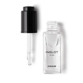 Inglot Duraline front bottle showing clear liquid and label for precise mixing