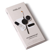 Inglot front packaging showing the three-piece eye kit and travel-ready design