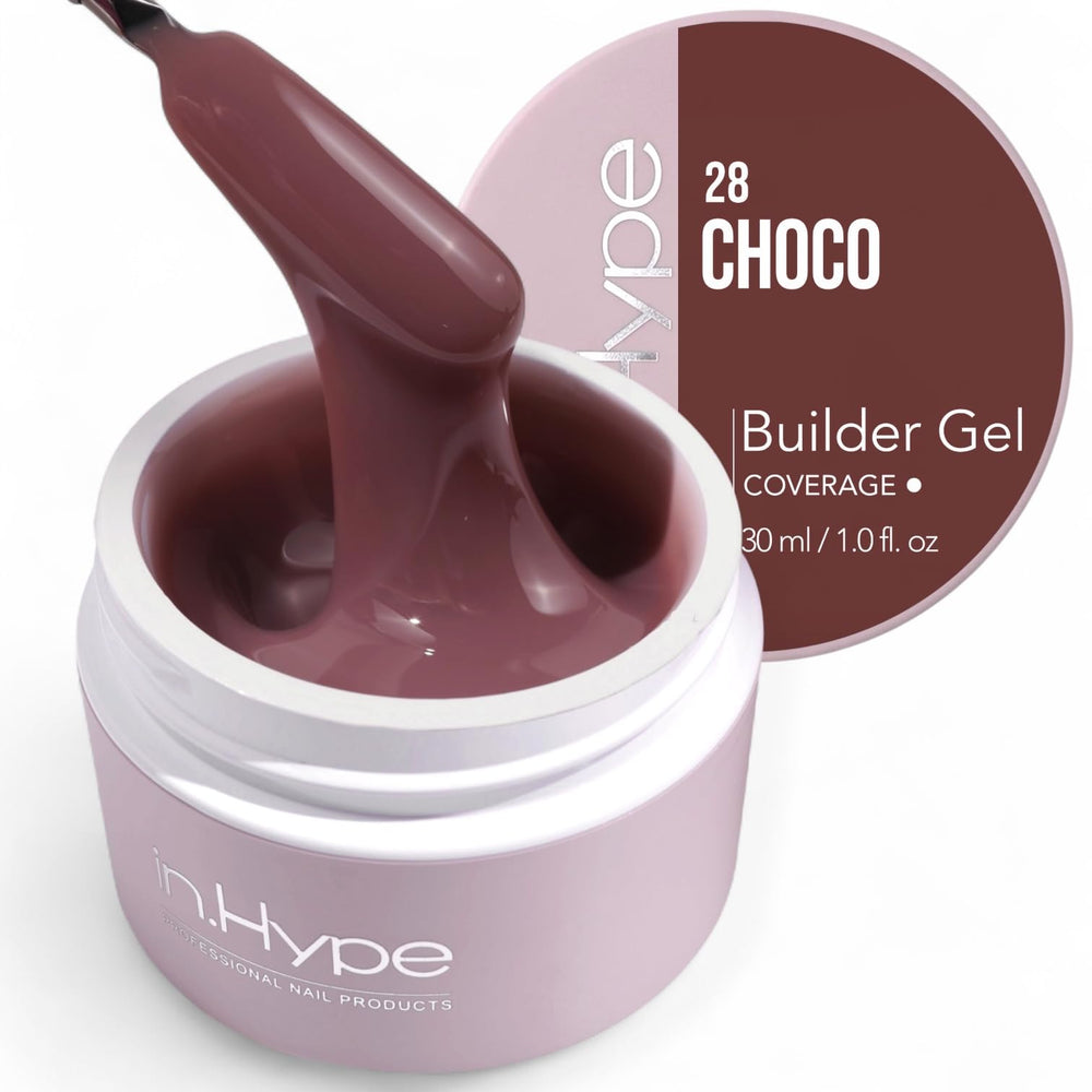 IN.HYPE Choco jar front view showing product label and tone, professional presentation