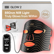 INIA front view mask showing full-face LED layout and comfortable fit
