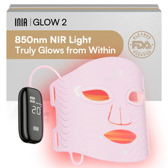INIA mask front view showing full-face coverage and comfortable fit for at-home sessions