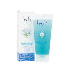 Inis front packaging showing bottle and branding for clean ocean scent