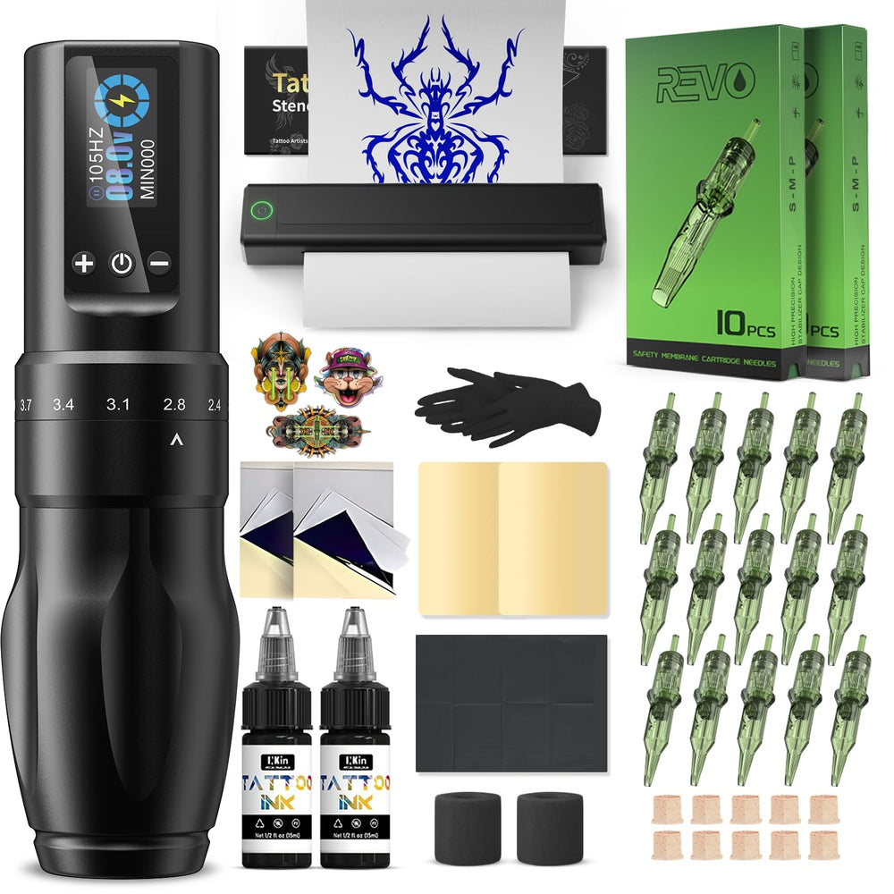INKin kit front overview showing complete starter tools and compact case for portability