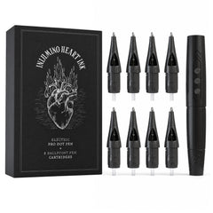 Inlumino Heart Ink pen front view showing ergonomic grip and professional balance benefit