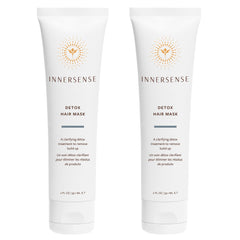 INNERSENSE front packaging showing two 2oz detox mask jars and labels benefit gentle clarification