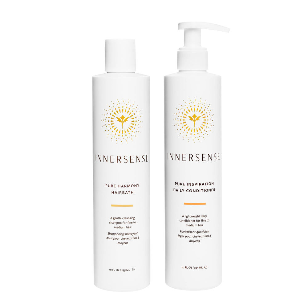 INNERSENSE front packaging showing both bottles and clear product benefits