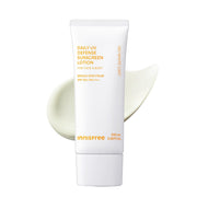 innisfree front packaging showing SPF 50+ protection and jumbo size benefit