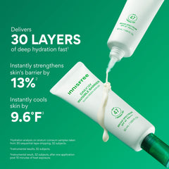 innisfree open jar with product drop showcasing smooth consistency and hydration