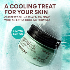 innisfree close-up of mask texture highlighting volcanic clusters benefit
