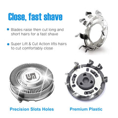 innobeaut SH50 blade detail focusing on cutting mesh that increases trimming precision
