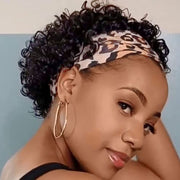 INSTASTYLE front view pixie headband wig showing natural hairline and easy wear