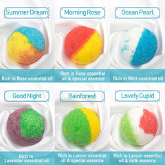 INTEYE bath bomb held in hand showing 1.8-inch scale and easy use