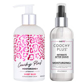 IntiMD Coochy Plus front packaging showing kit benefits and calm finish